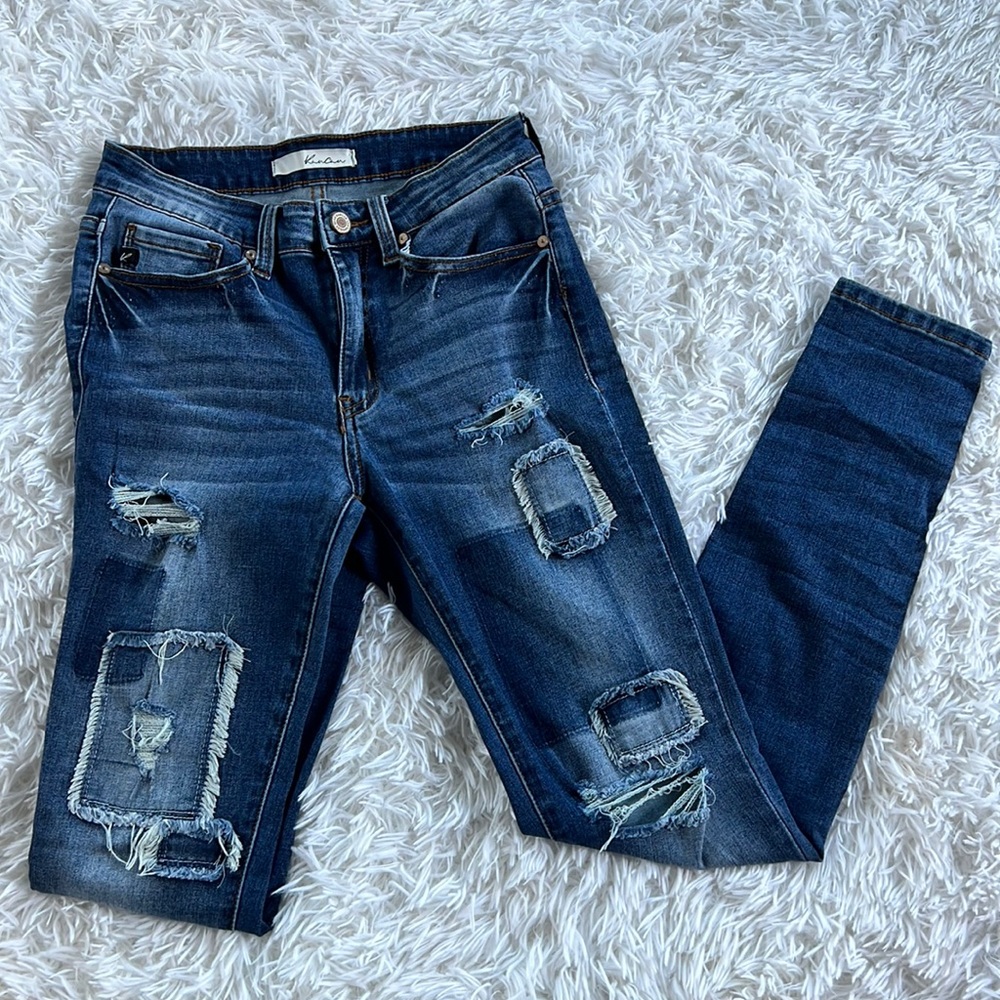 Kancan medium wash skinny jeans